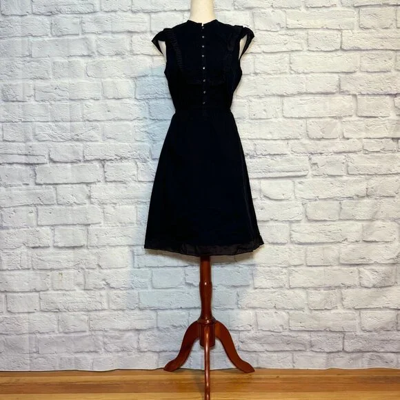 marc jacobs little black dress Pre-Loved Marc by Marc Jacobs, Women's Ruffled Slip Dress, Black, Size 2 –  Elle & Beck